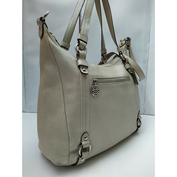 Coach Alexandra Ivory Leather Convertible Zipper Closure Crossbody Shoulder Bag - Picture 3 of 12